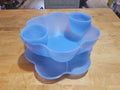 Tupperware Light Blue Chip N Dip 6 Piece Set Serving Platter 1.5 Gal