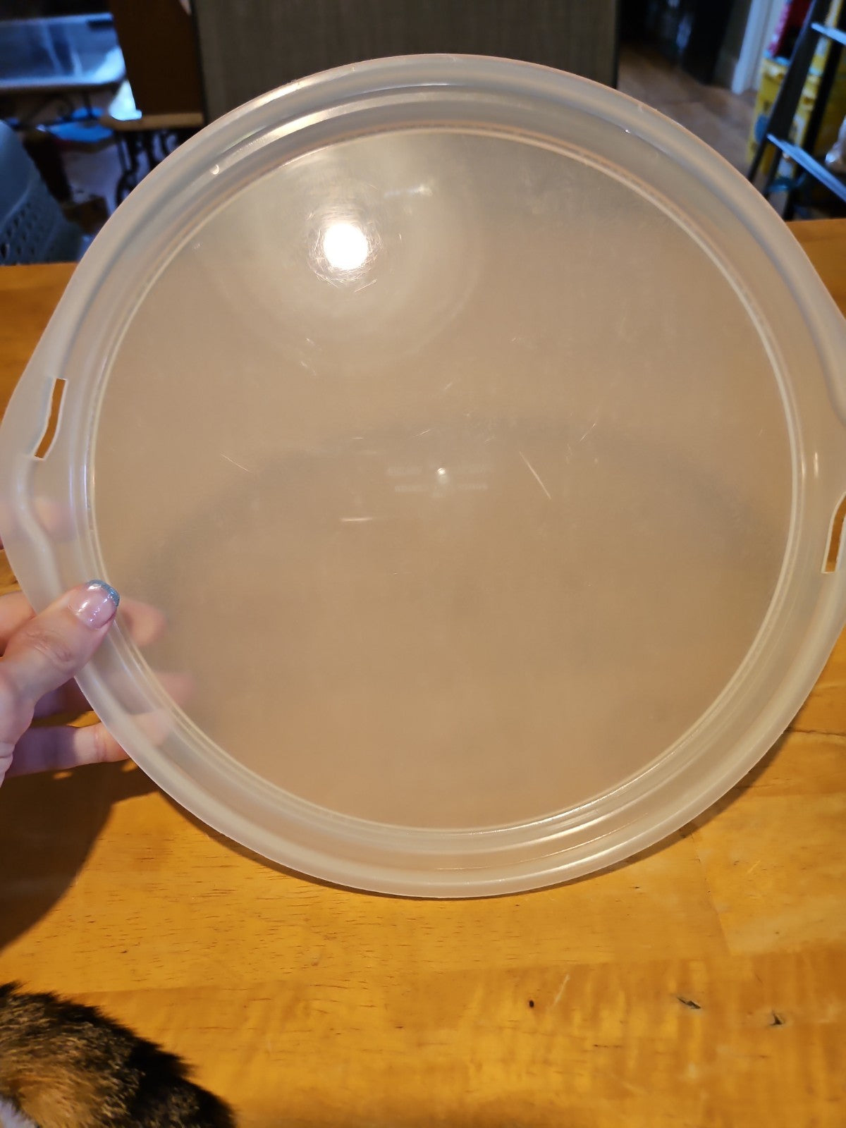 Nordic Ware Sheer Deluxe Bundt Cake Keeper  Holder Twist And Lock Dome Lid 11”