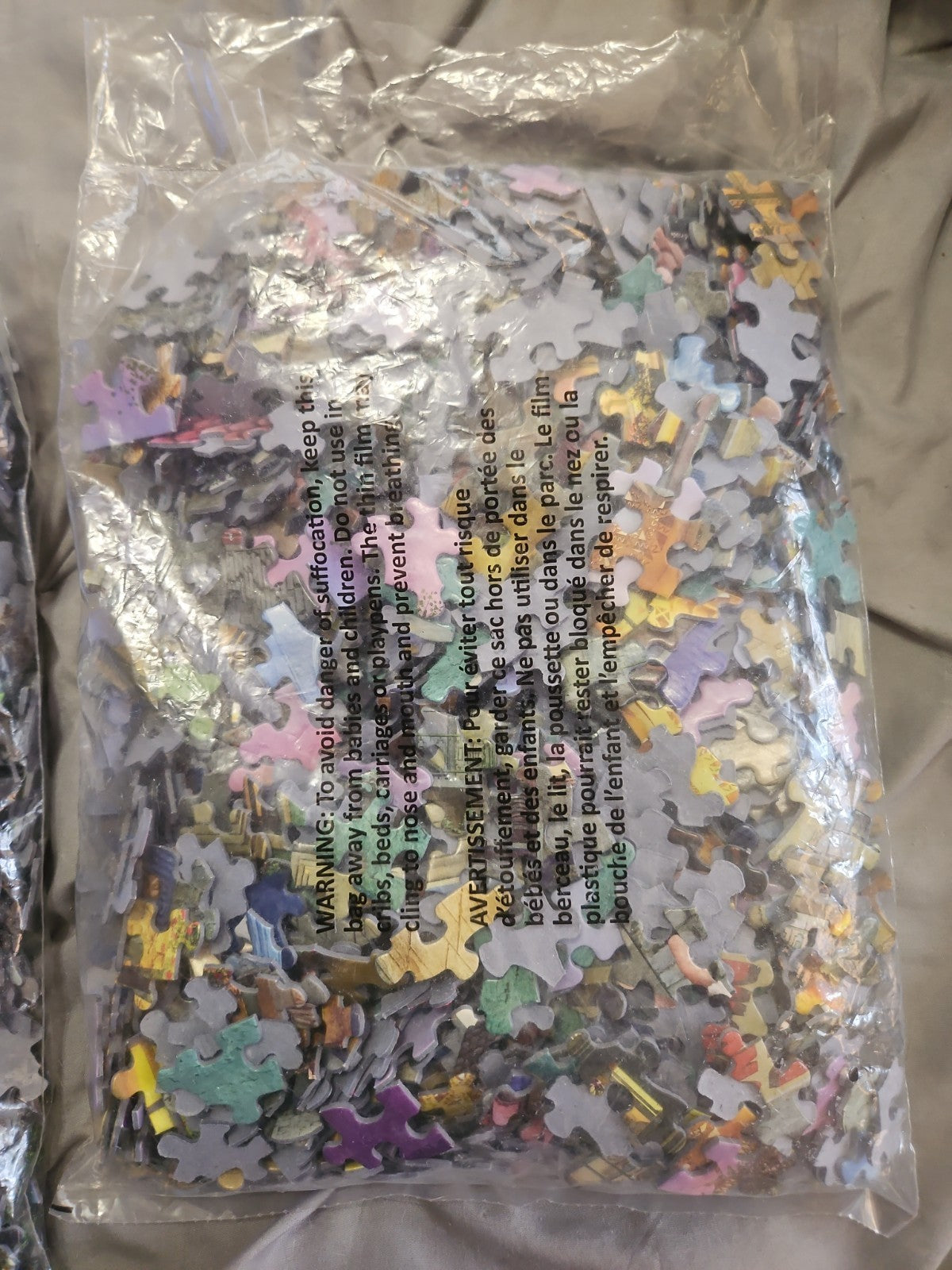 Set of 2 New Sealed 1500pc (Est) Mystery Theme Jigsaw Puzzles (No Box) READ