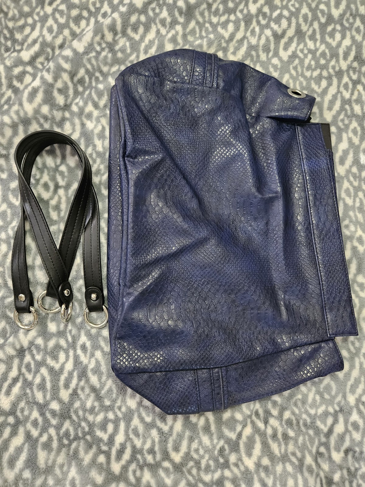 Retired Miche Prima McCall Shell Deep Blue Violet Faux Leather NWOT