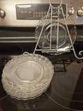 Vintage Fostoria Glass Century Salad Plate Luncheon Plate Clear 8 1/2" D
