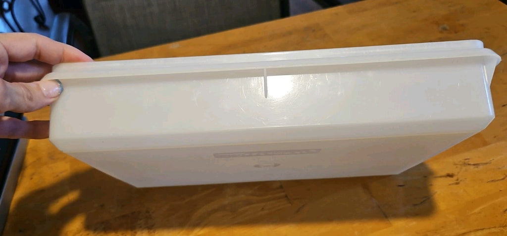 Vintage Tupperware Snack N Stor Store Large 9"X13" Container Only Sheer #290 EUC