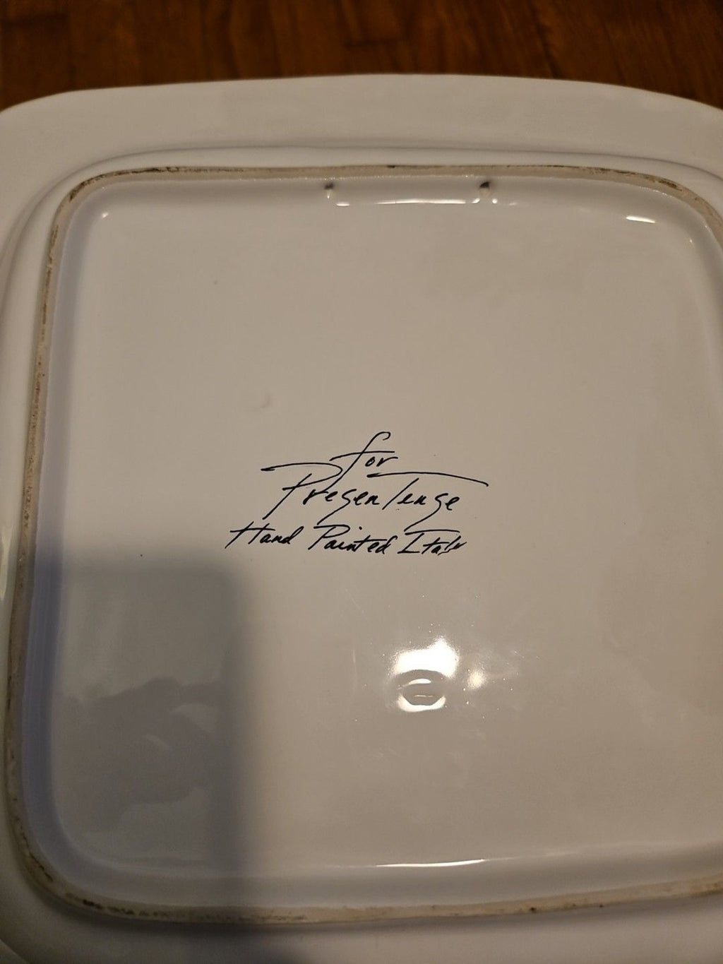 Vintage 1991 Pretense Elizabeth Barrett Roach Hand Painted Platter