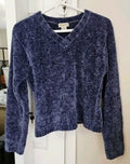Weathervane Women’s Plush Knit Sweater Perriwinkle Blue Super Soft! Size M