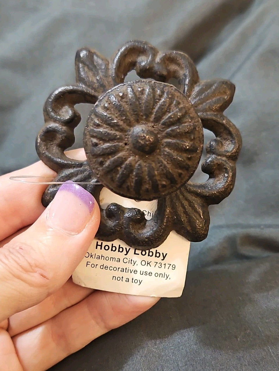 Pair Of 2 NWT Hobby Lobby Faux Vintage Drawer Pull Cabinet Knobs Faux Iron