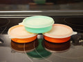 Set Of 3 Vintage Tupperware #1286 Little Wonders Bowls With Lids #215