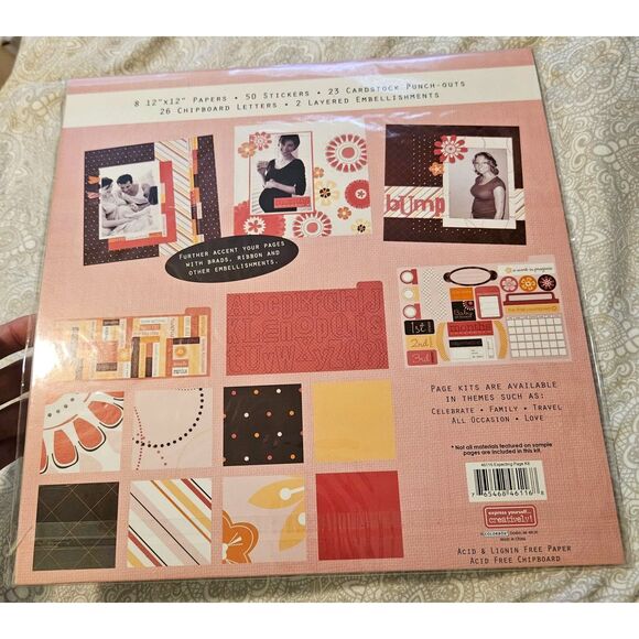 NIP Perfect Pages Expecting 12x12 Scrapbooking Page Kit - New, sealed.