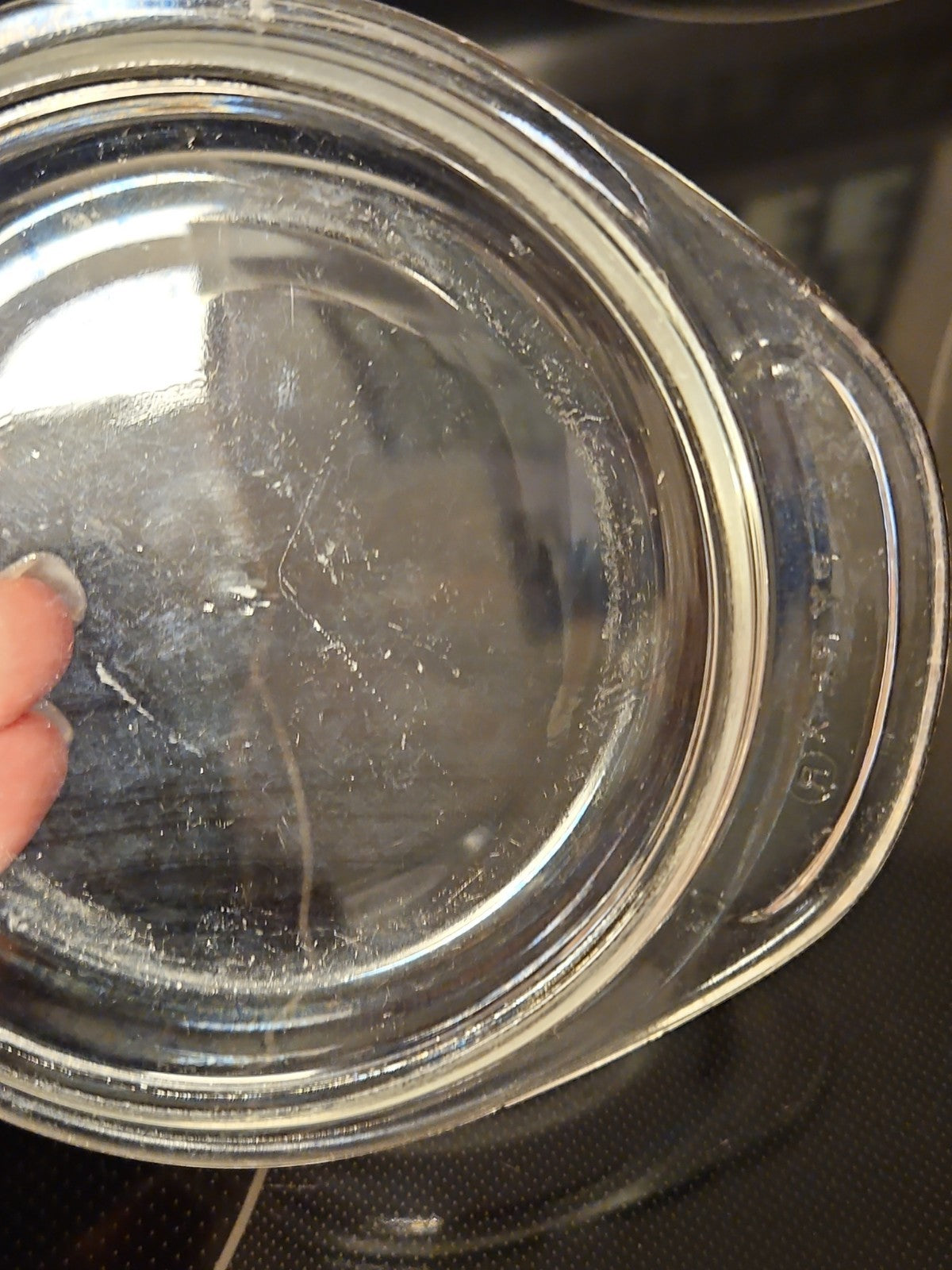 Vintage Pyrex Clear Glass Replacement Lid 980C 980-C 980 C Mini Round Casserole