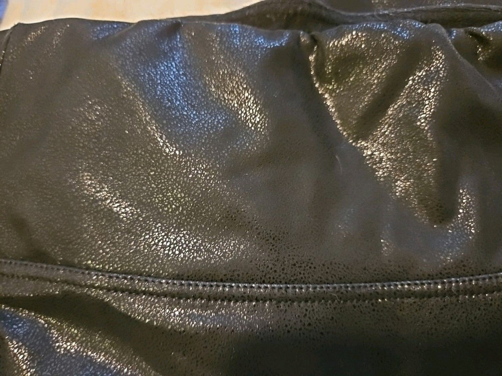 Booty Gal Faux Leather Leggings For Women High Waist Pants Size S
