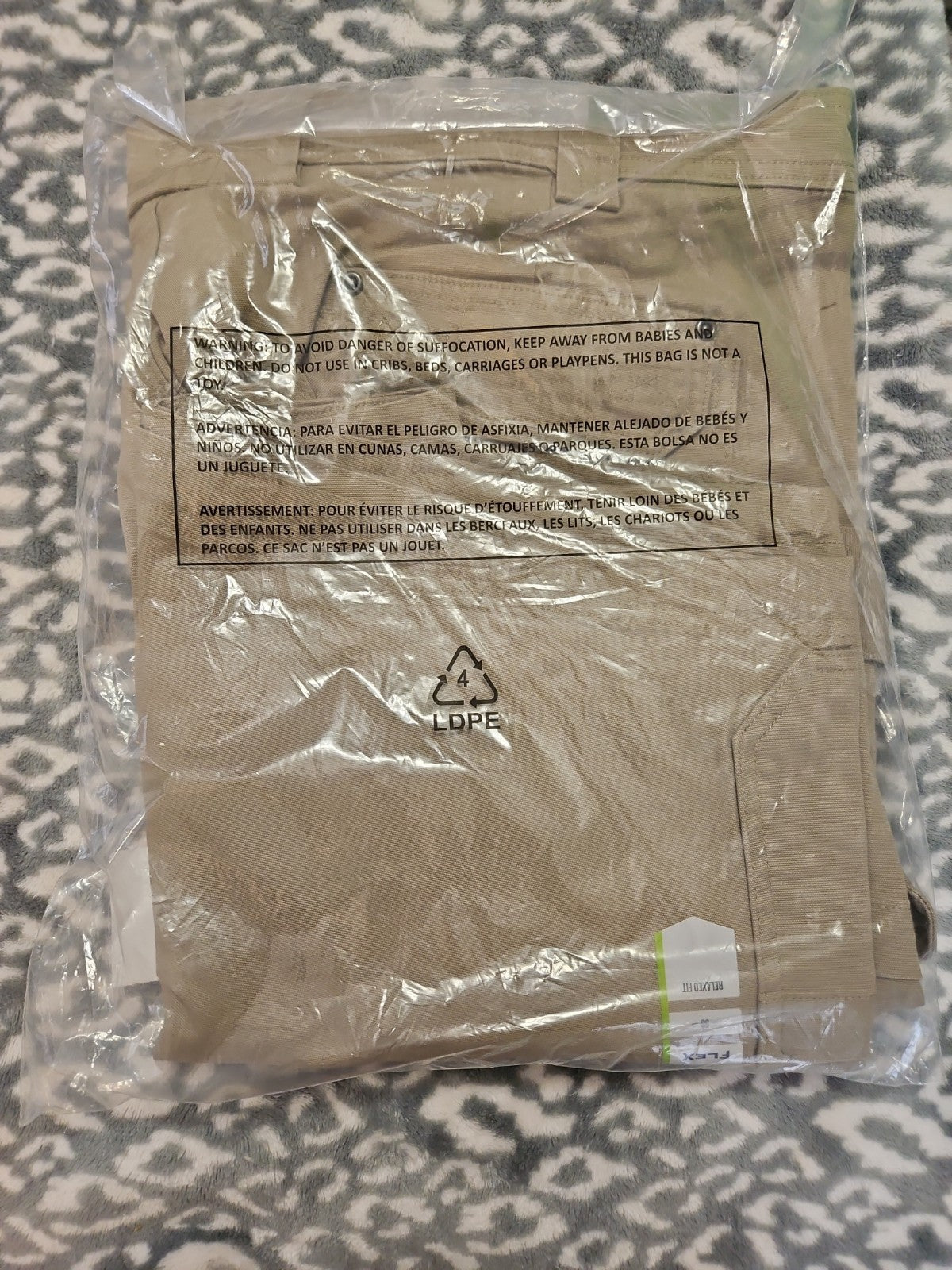 Duluth Men's Duluthflex Flex Fire Hose Relaxed Fit 11" Cargo Shorts Khaki Sz 50
