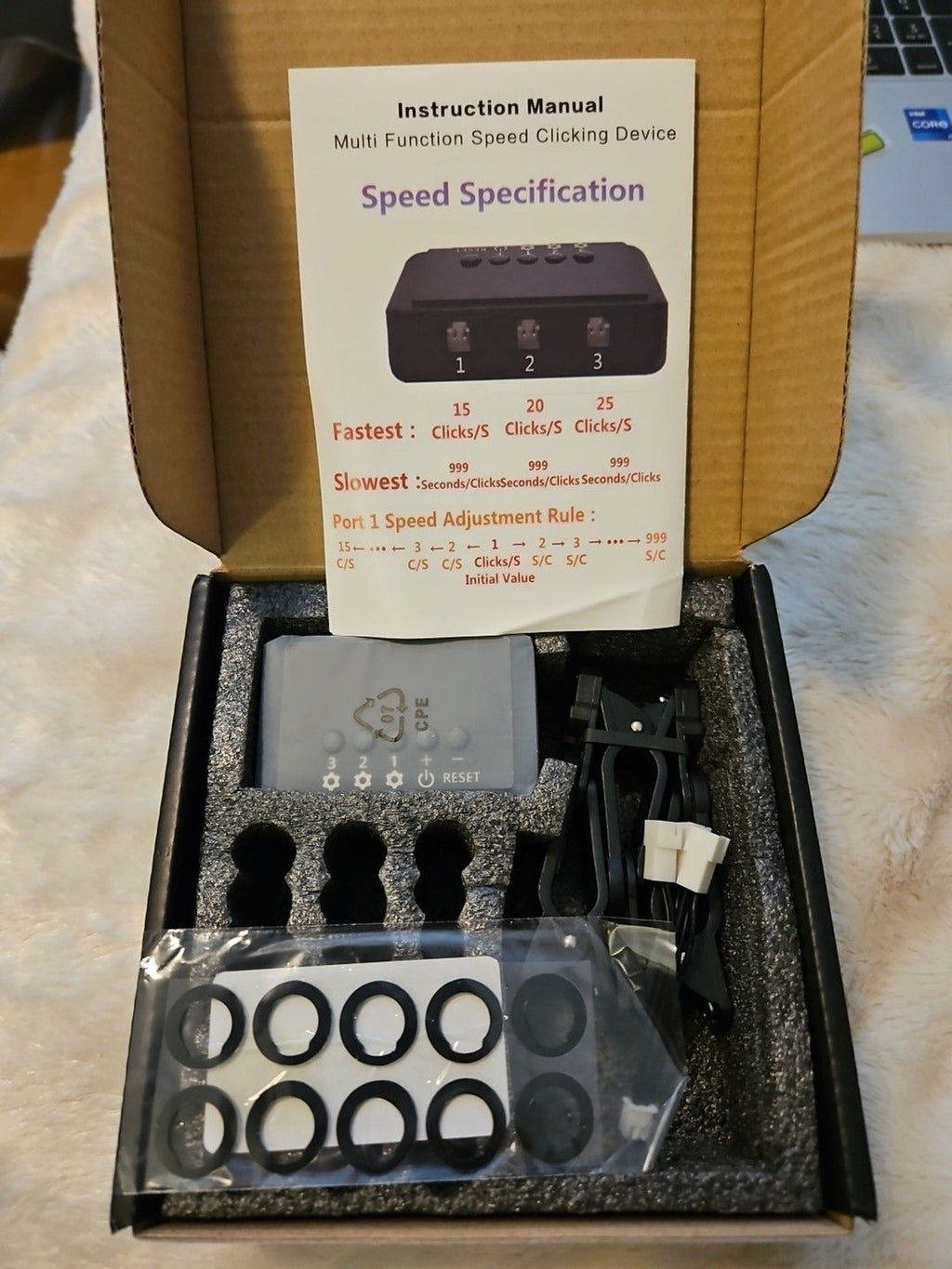 Pankia Go Auto Clicker Device For Phone Adjustable Speed Simulated Fingertap NIB