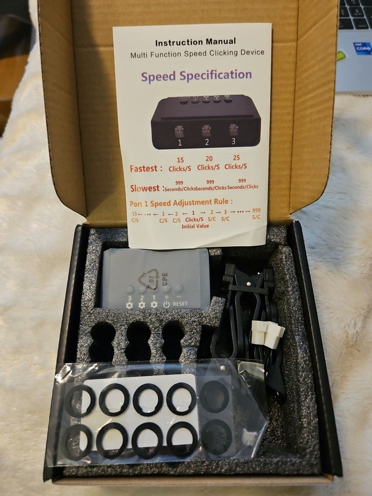 Pankia Go Auto Clicker Device For Phone Adjustable Speed Simulated Fingertap NIB