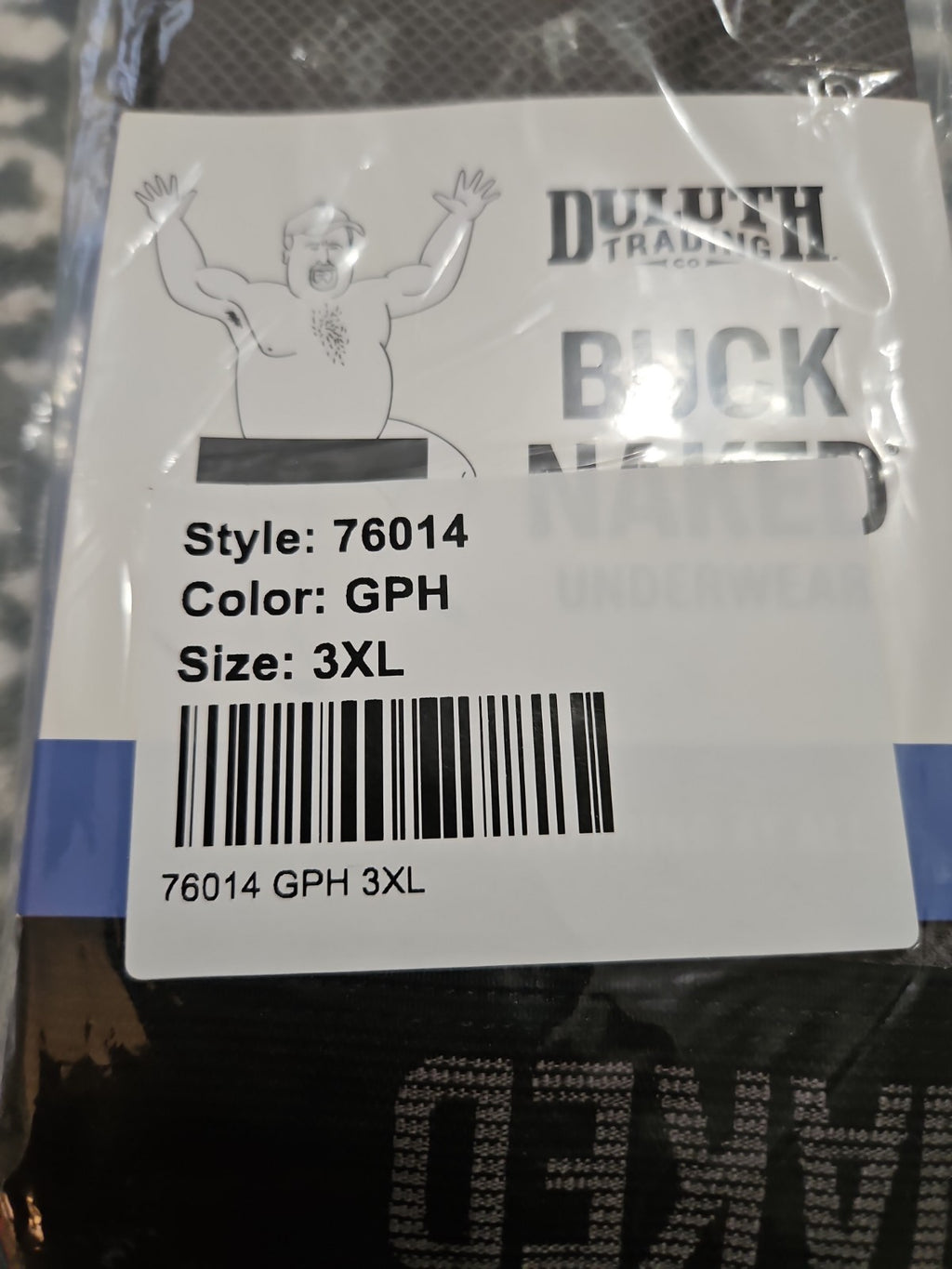 Duluth Trading Company Men's Buck Naked Briefs Graphite Gray 2XL NIP