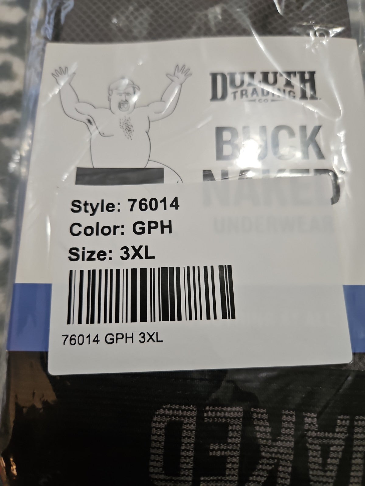 Duluth Trading Company Men's Buck Naked Briefs Graphite Gray 2XL NIP