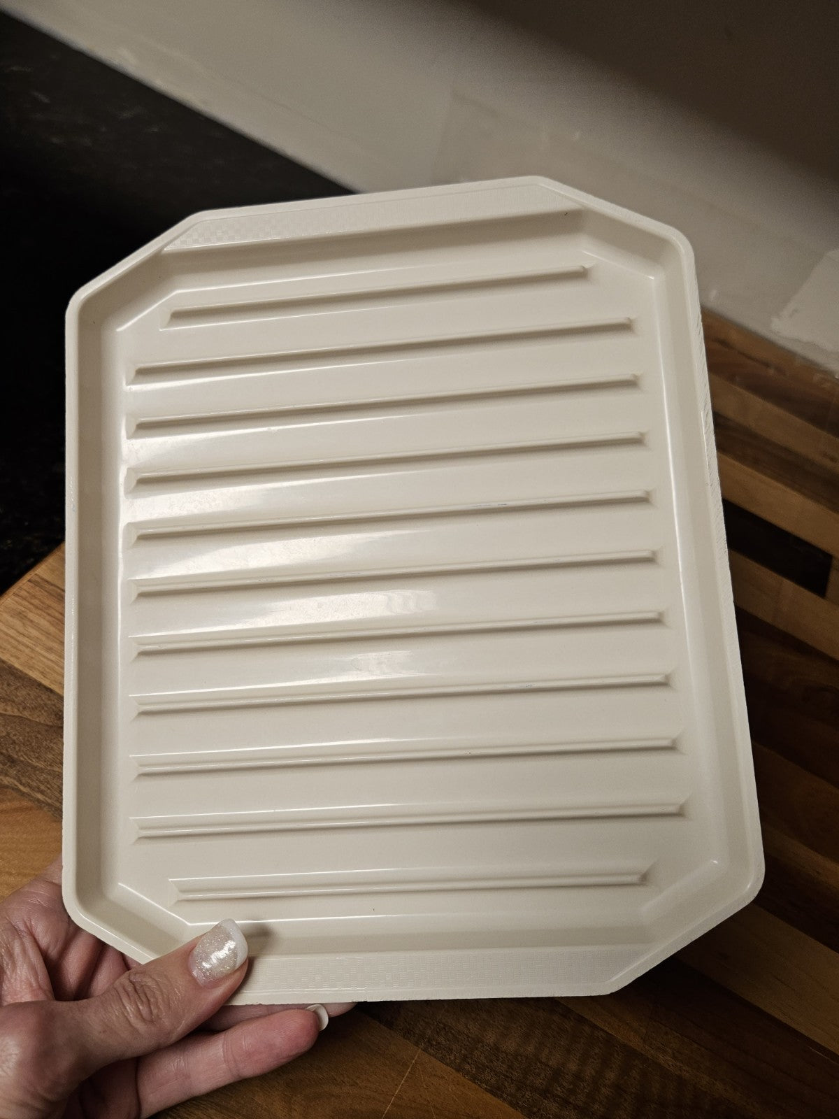 Vintage Anchor Hocking Compact Bacon Rack Freeze Heat & Serve Microwave #592-42