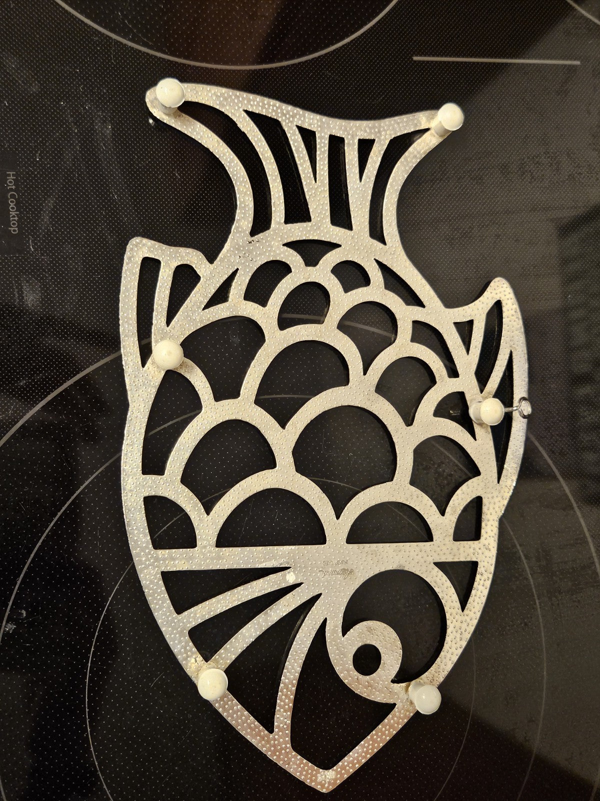 Vintage Leonard Silver Plated Fish Trivet Wall Hanging Made In Italy