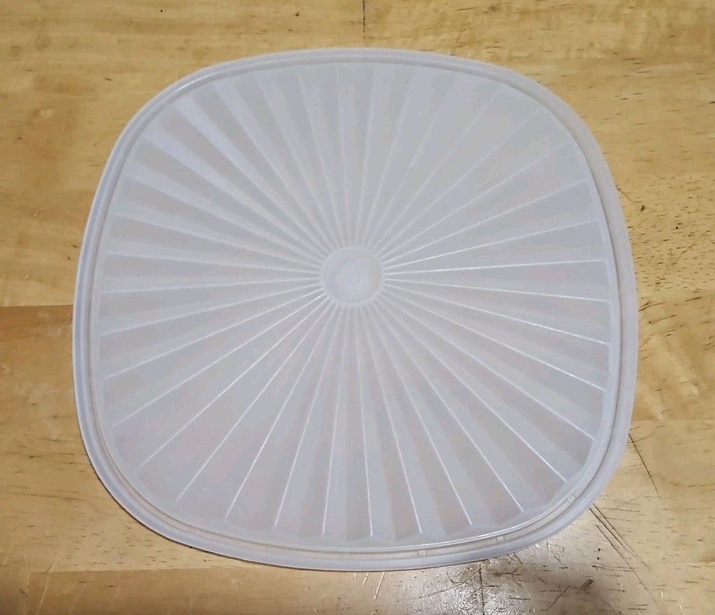 Vintage Tupperware 859 Sheer Servalier Lid Seal 9" Square Replacement Lid