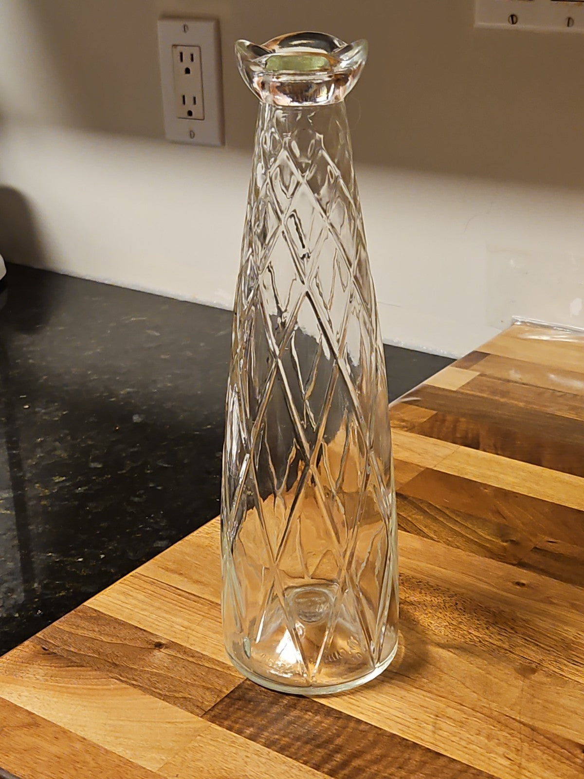 Vintage 1956 John MacNaughton Decanter Canadian Whiskey 13 1/2" No Stopper EUC