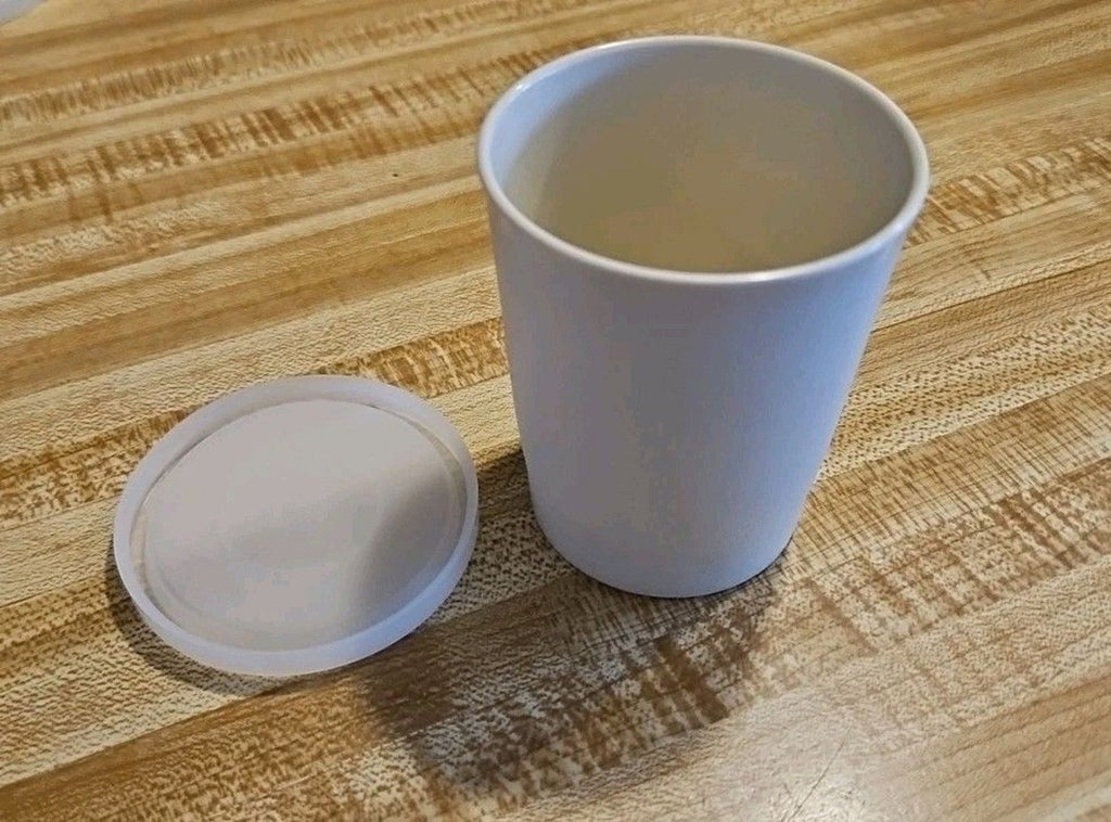 Vintage Tupperware Plastic Juice Cup 1251-36 With Lid