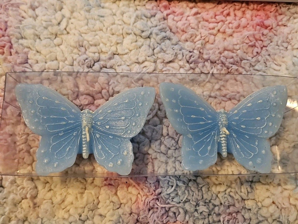 Set Of 4 Lillian Rose Butterfly Candles Pink & Blue NIB