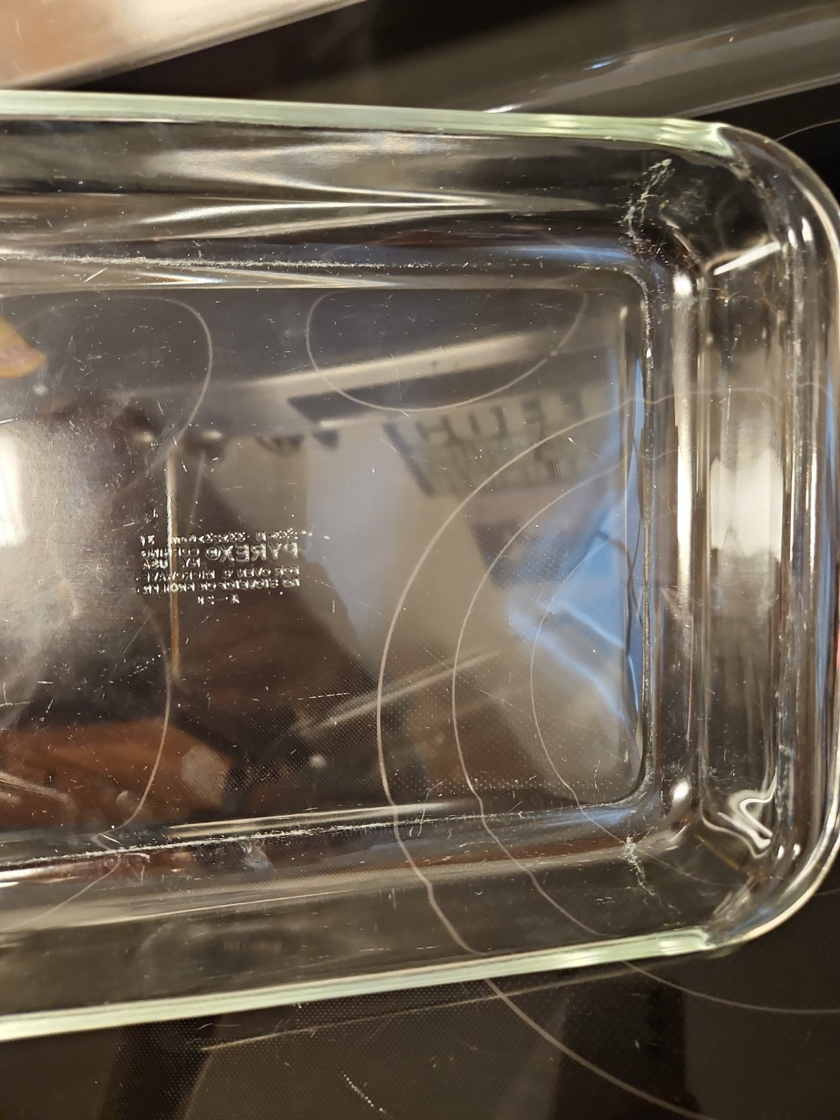 Vintage #233-N Pyrex 13" Clear Glass Baking Dish 3qt Casserole Dish