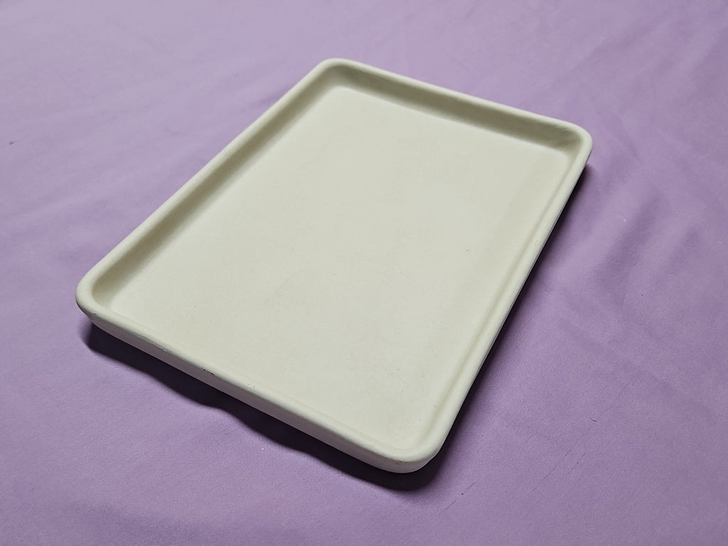Pampered Chef #601 Family Heritage Stoneware Small Bar Pan Toaster Oven 9.5x7"