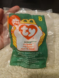 McDonald's Ty Teenie Beanie Babies Scoop 1998/1993 Tag Error NIP