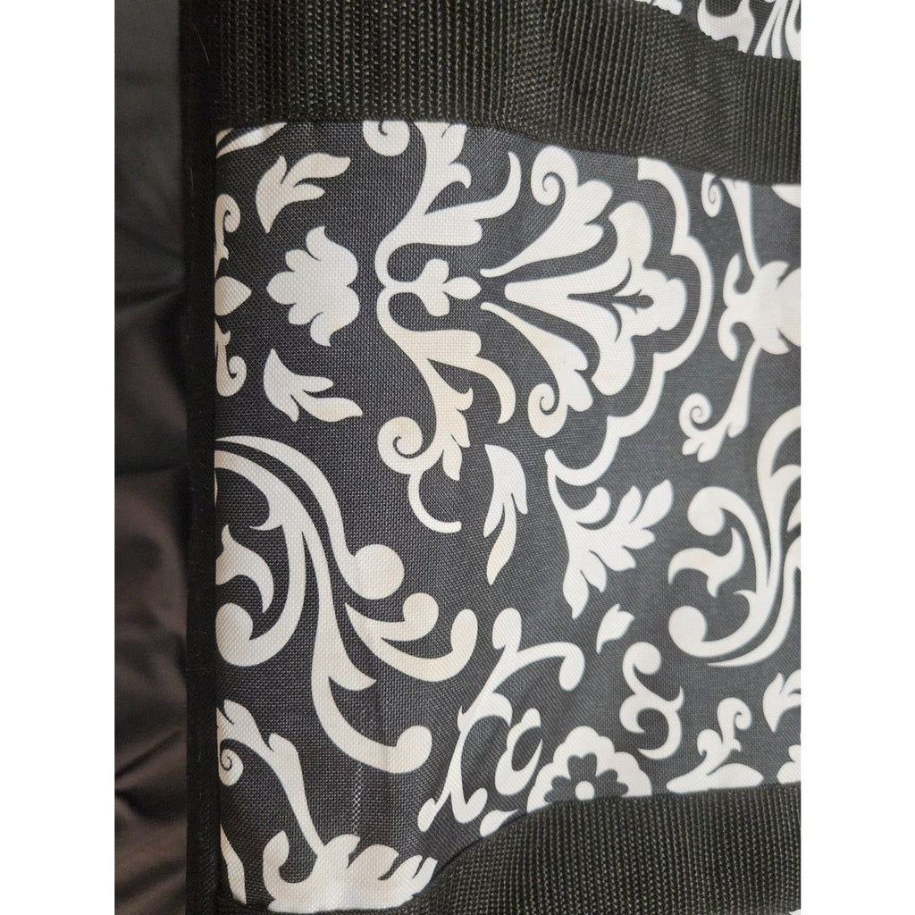 Thirty-One 31 Deluxe Utility Tote Black & White Parisian Pop