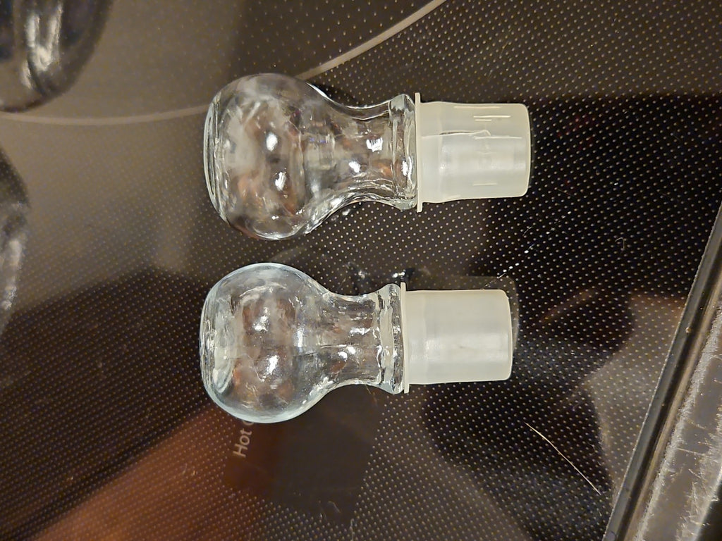 Vintage Anchor Hocking Cruet Set W/ Stoppers Oil & Vinegar Serving Set