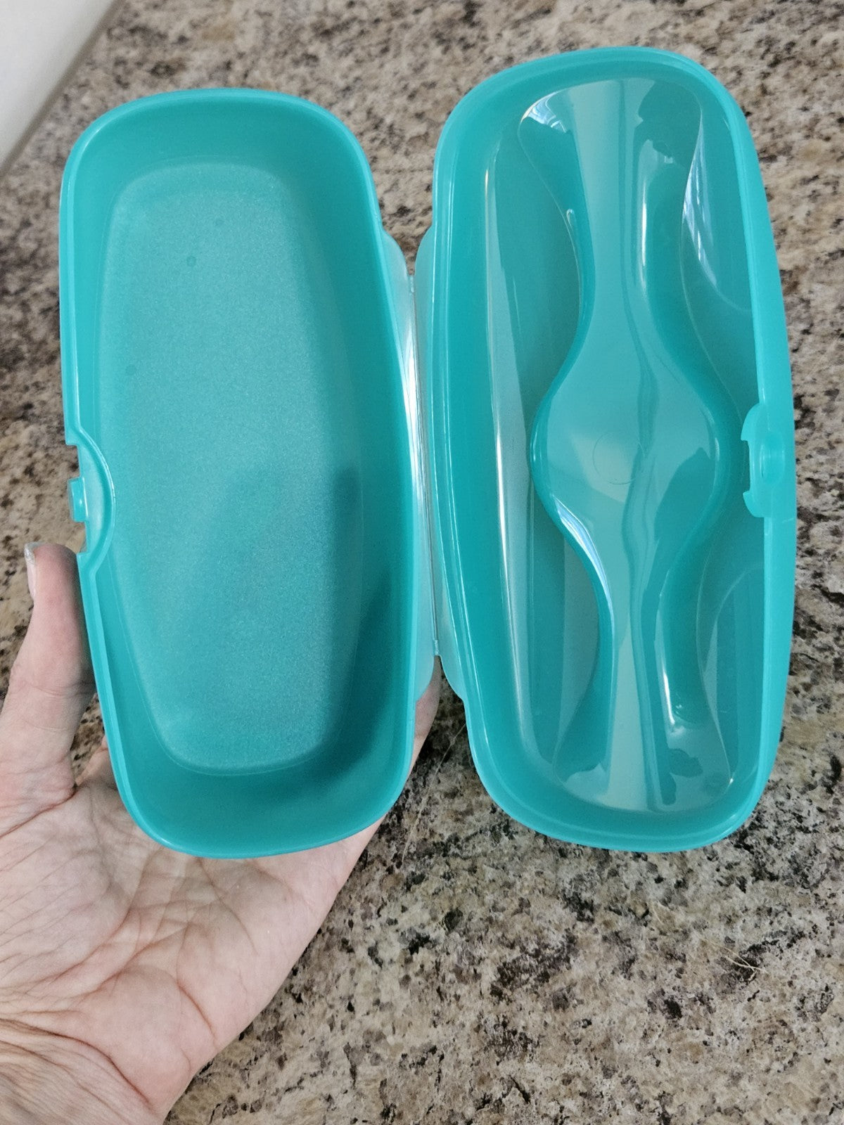 Tupperware Mini-Twin Sub Sandwich Keeper Hoagie Keeper Hot Dog Keeper #7088A