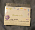 Baby Feet Footprints Shower Birth Thank You Cards Blank By Wilton Set of 20 NIB