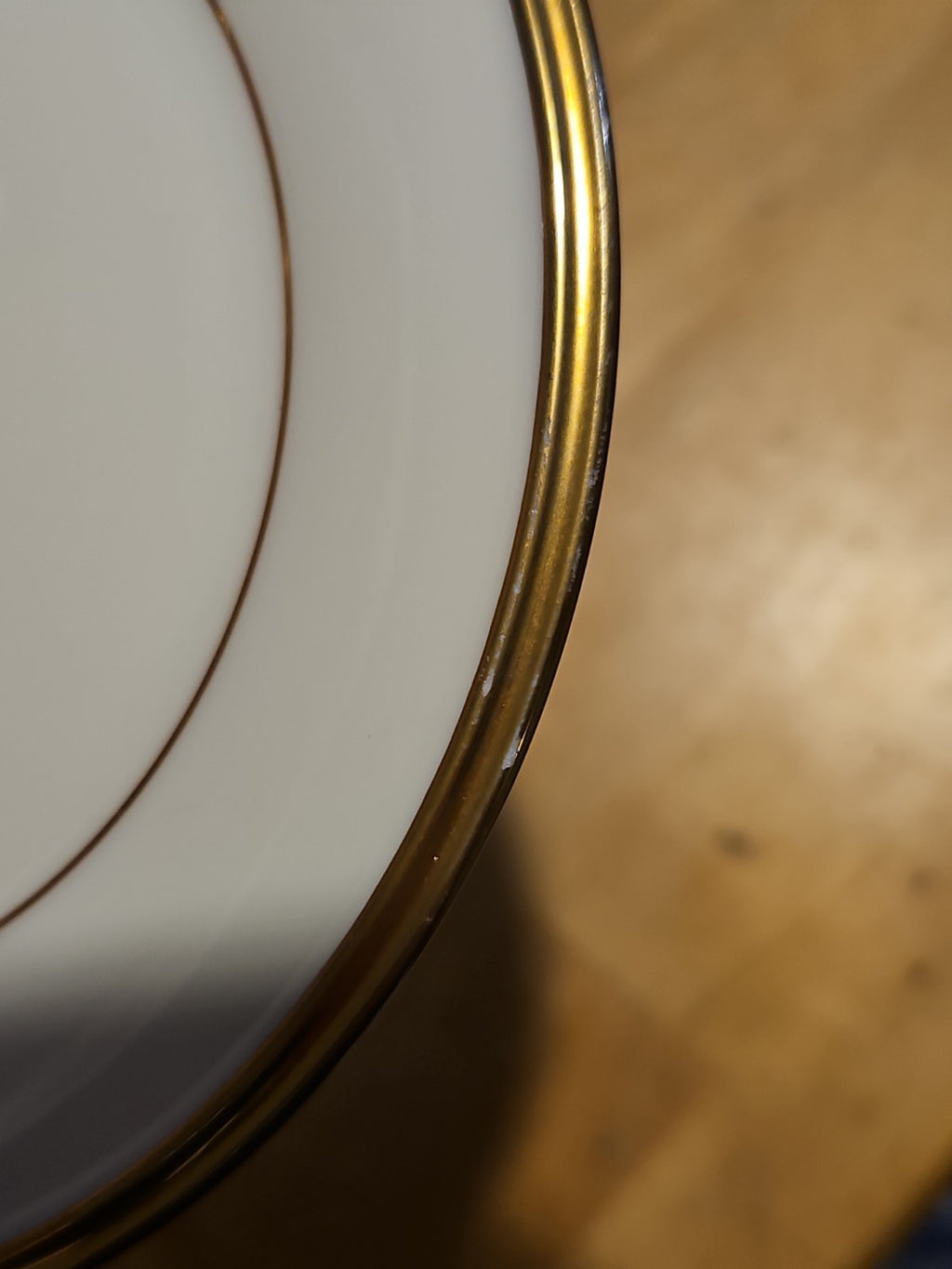Set of 3 Lenox Eternal Bread & Butter Plates 6 3/8" Ivory Gold Trim USA NWT