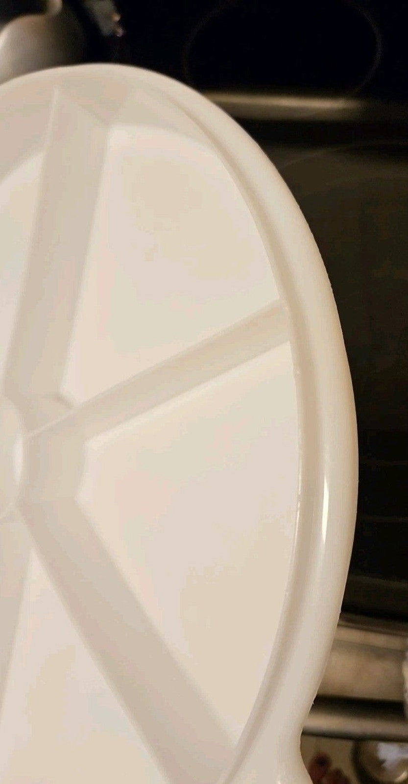 Vintage Tupperware White Divided Serving Tray 405-1 Replacement Tray Only 12"