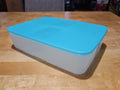 Vintage Tupperware Freezer Mates #2097A W Lid 2095B Turquoise 3.3 L