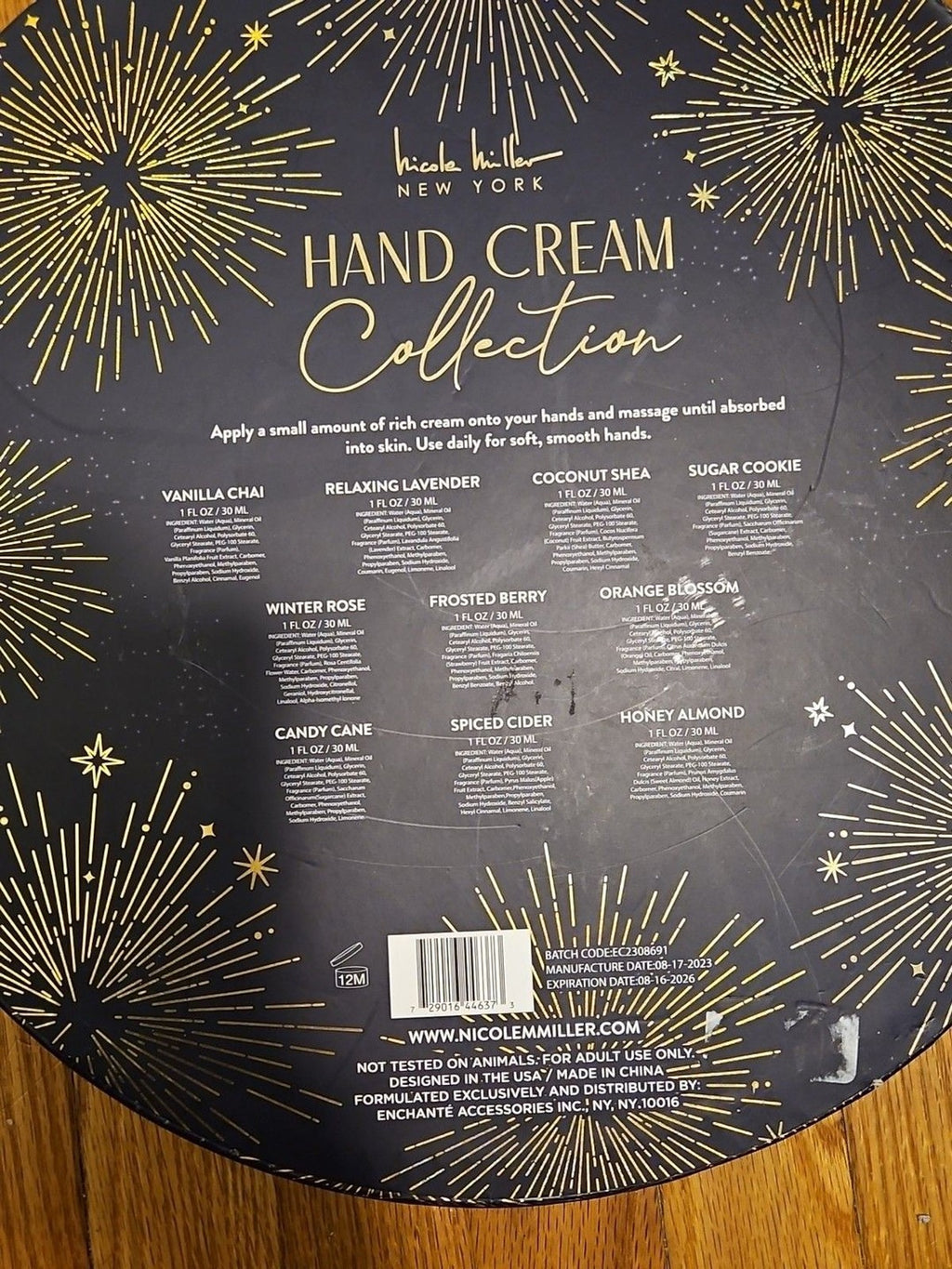 New In Sealed Box Nicole Miller New York Holiday Hand Cream Collection 10 Scents