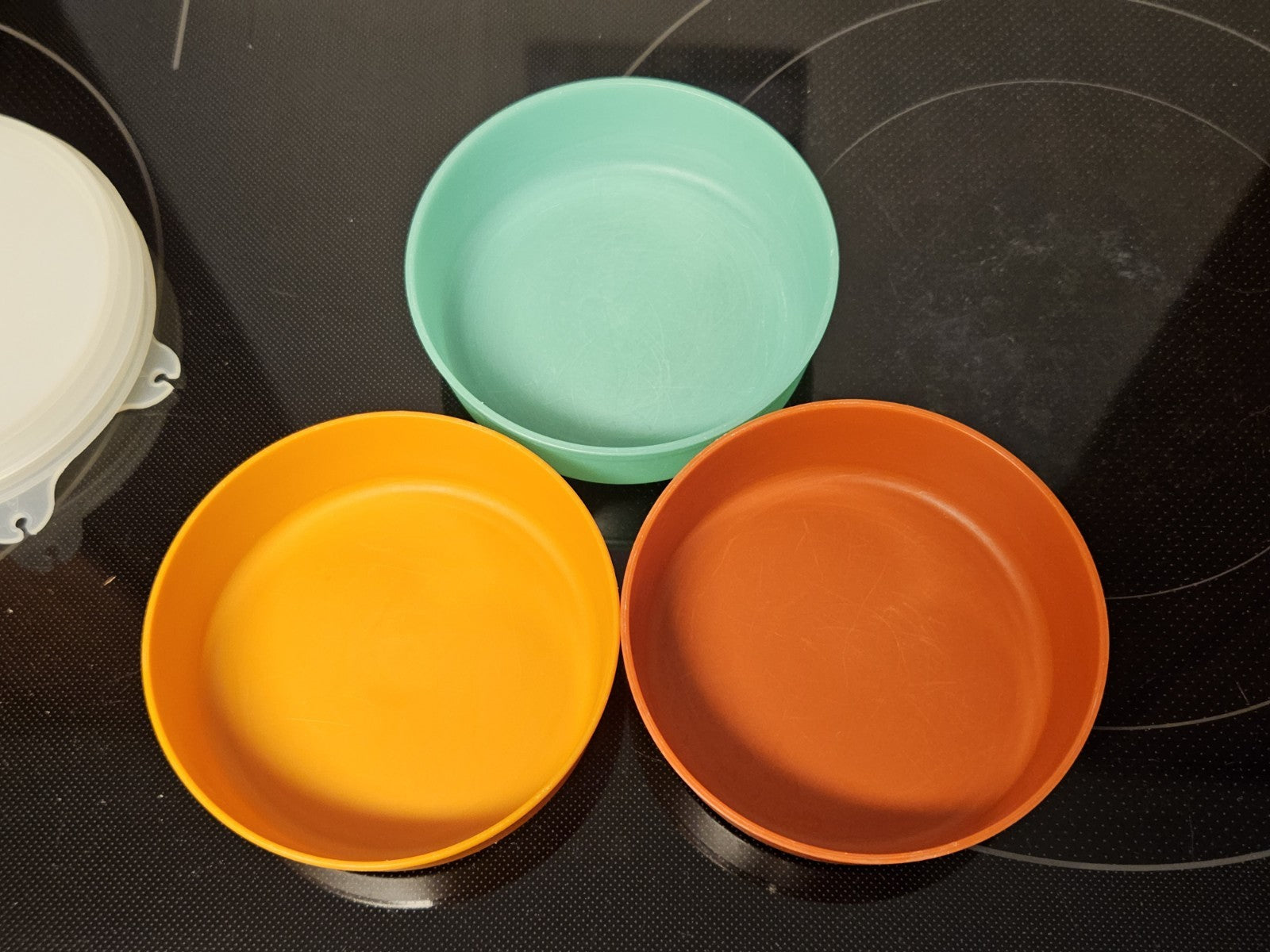 Set Of 3 Vintage Tupperware #1286 Little Wonders Bowls With Lids #215