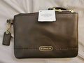 Coach CAMPBELL LEATHER SMALL WRISTLET (COACH F50078 Mahogany NWT