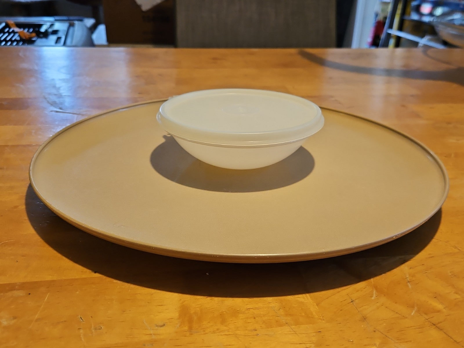 Vintage Tupperware Dip N Serve Chip & Dip Veggie Tray w/ Bowl & Lid #492