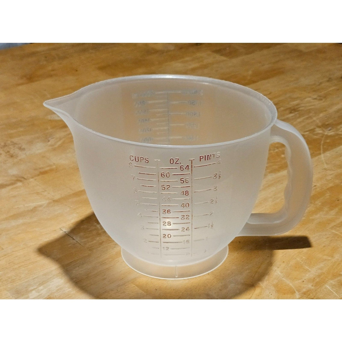 Vintage Tupperware Mix-N-Stor 2 quart Measuring Cup Pitcher Only No Lid #500