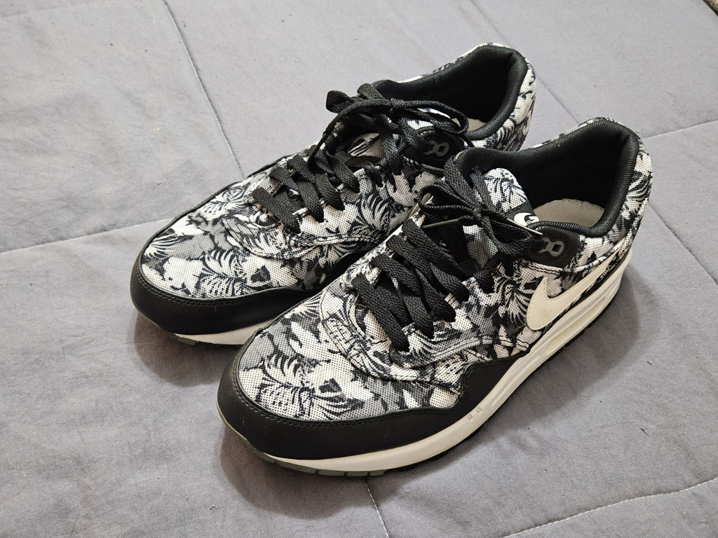 2014 Nike Air Max 1 GPX Black Floral Mens Size 10.5 684174-001
