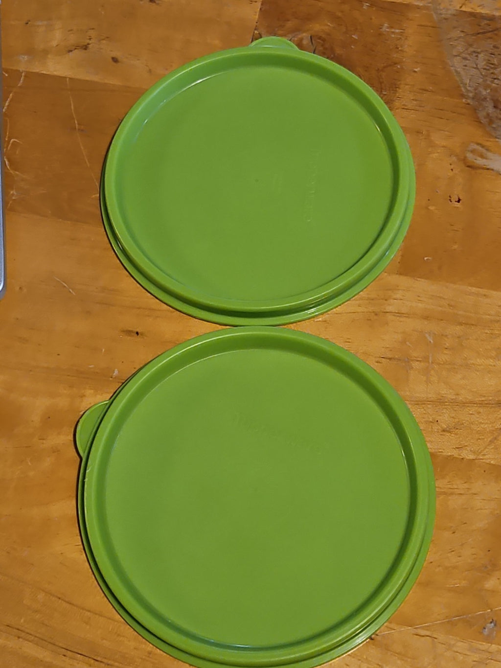 Set Of 2 Vintage Tupperware #1286 Little Wonders Bowls With Lids Green EUC