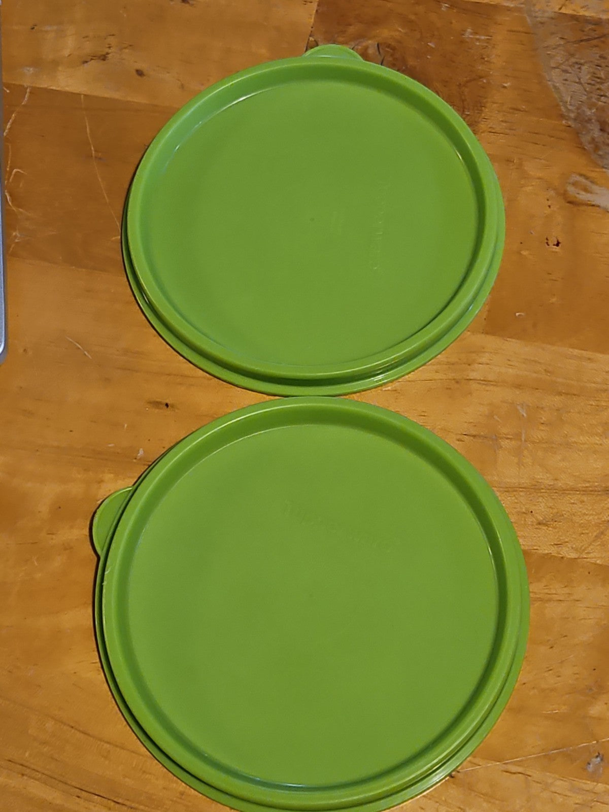 Set Of 2 Vintage Tupperware #1286 Little Wonders Bowls With Lids Green EUC