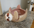 Ceramic Sloth Yarn Holder / Yarn Bowl - So Cute! Measures 9.5"x7.5"x5.5"