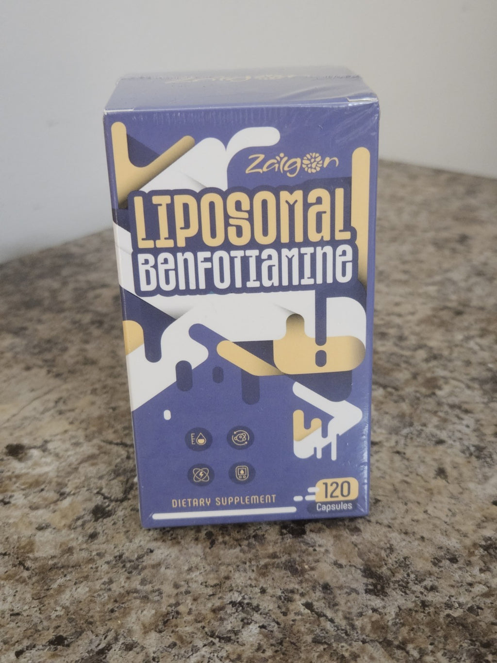 New Sealed Zaigon Liposmal Benfotiamine Metabolism Supplement 120 Capsules