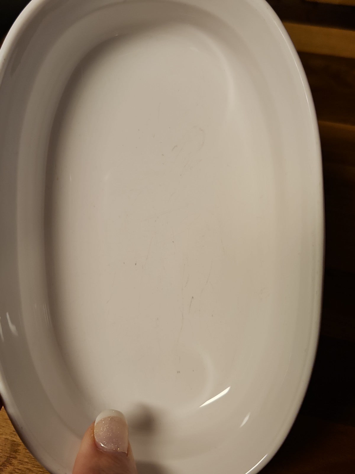 Vintage Corning Ware French White F-15-B Oval Casserole Dish 15oz w Lid