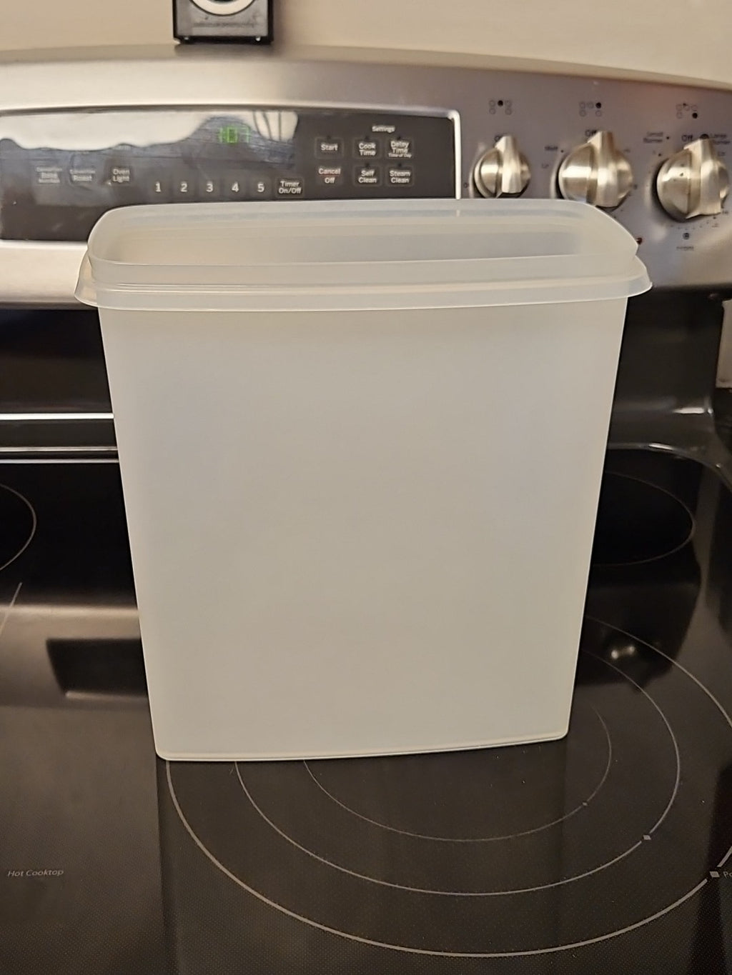 Vintage Tupperware Large Sheer Cereal Keeper Container 20 cup # 1588-2 No Lid