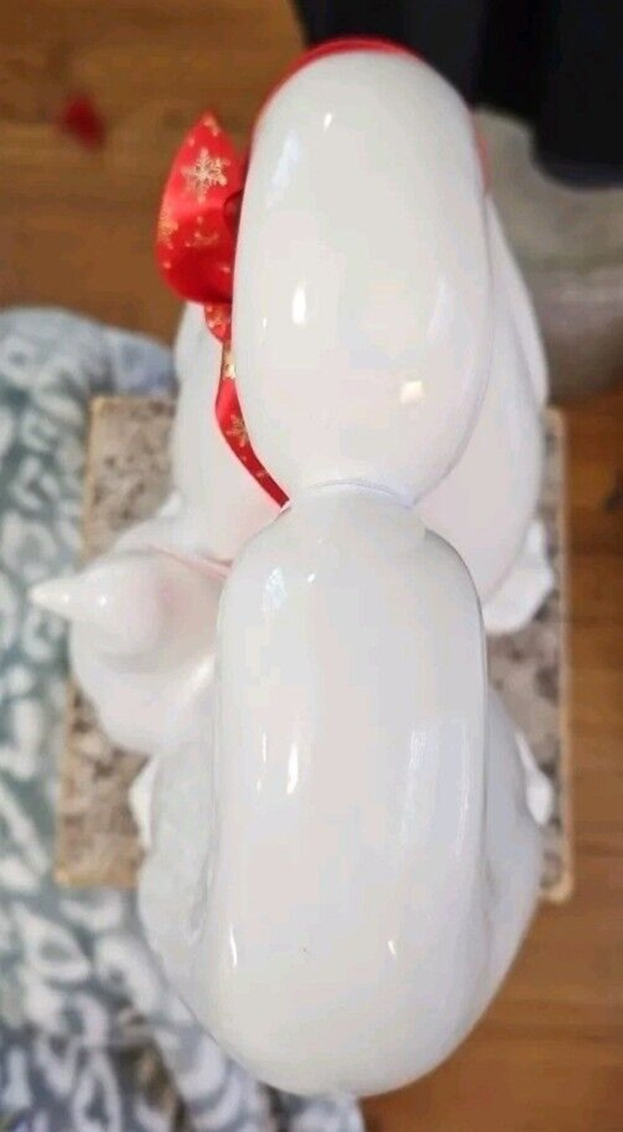 Martha Stewart Seasonal Decor penguin family statue 11 inch tall NWT