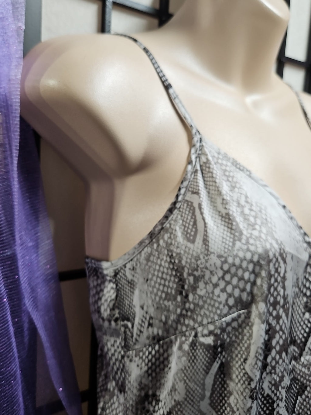 White House Black Market Python Snake Print Slip Dress Size P 00 Super Silky!