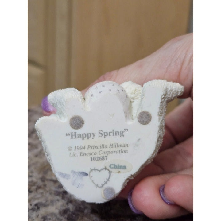 Vintage Calico Kittens Calico Cats Figurines by Priscilla Hillman - Happy Spring