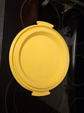 Tupperware Cake Pie Keeper Carrier Harvest Gold Bottom 719-2 Base Only